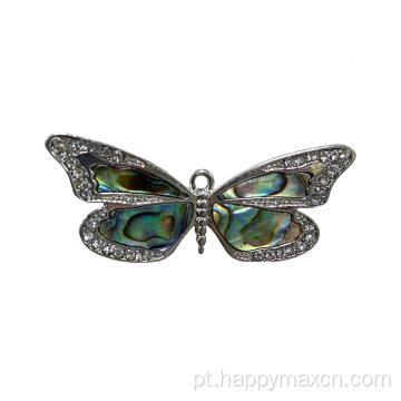 Artesanato pendente de borboleta abalone para marcação de jóias